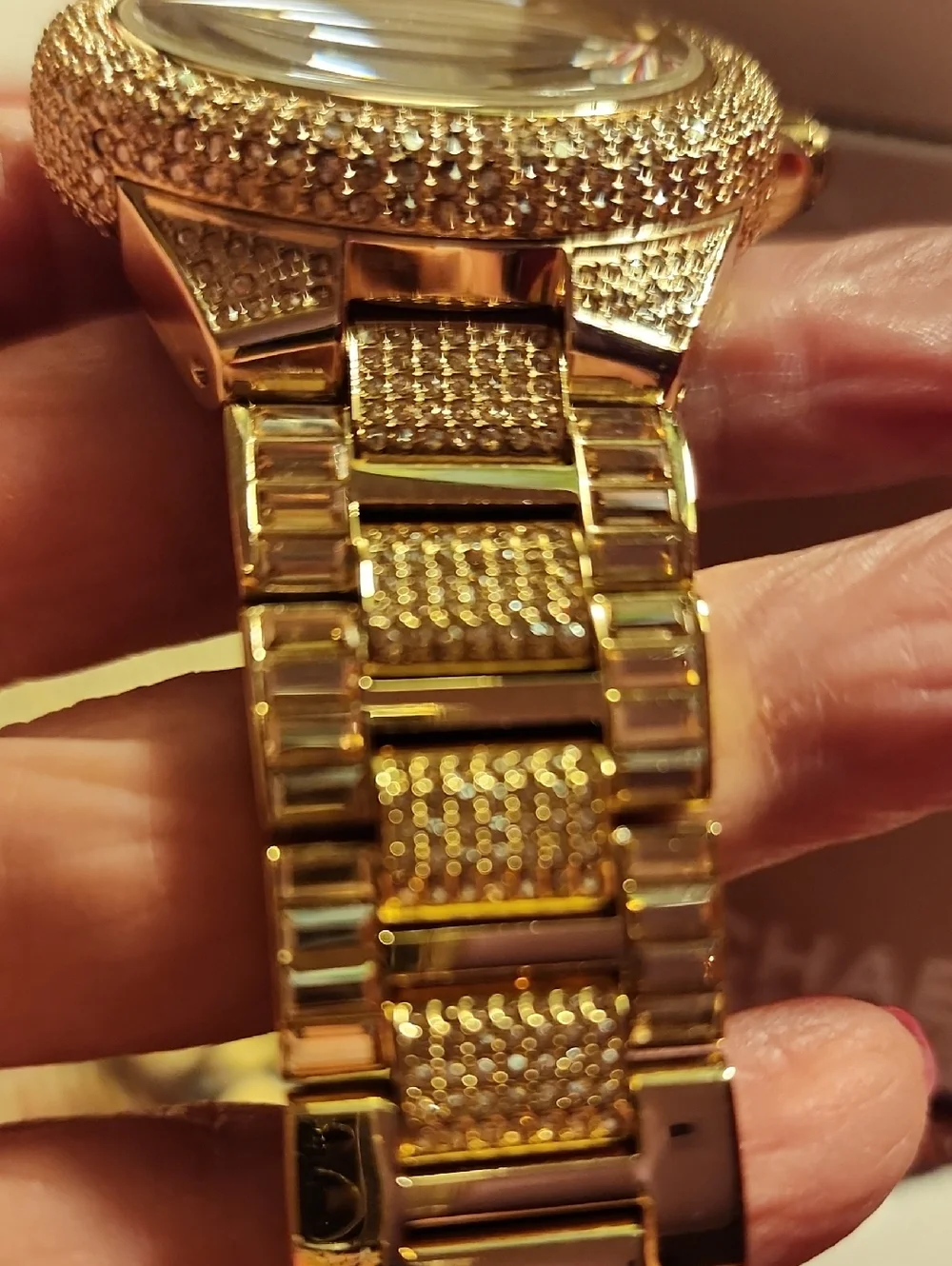 Michael Kors Camille Gold Crystal-Embellished Womens Bracelet Watch. GORGEOUS!!!